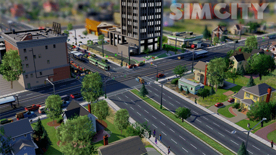 Движение транспорта в SimCity