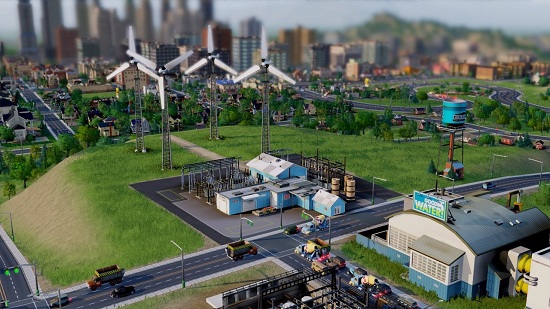 Вторая стадия строительства ветряной электростанции SimCity