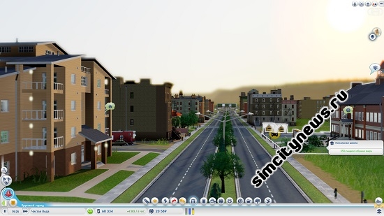 Городская улица SimCity
