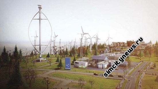Simcity 2013 ветровая электростанция